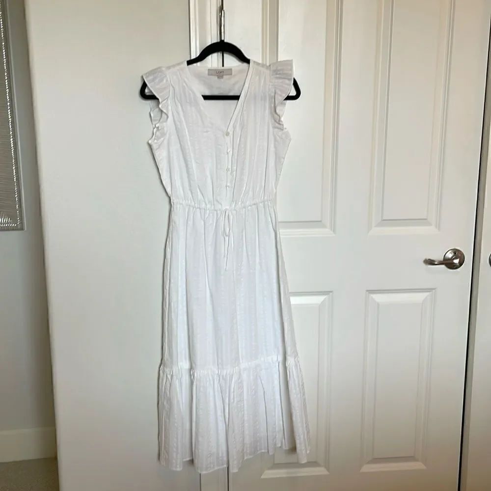 NWOT Loft White Maxi - Picture 4 of 5